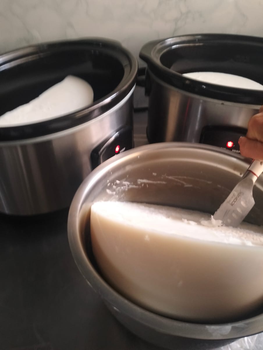Rendering tallow in the kitchen